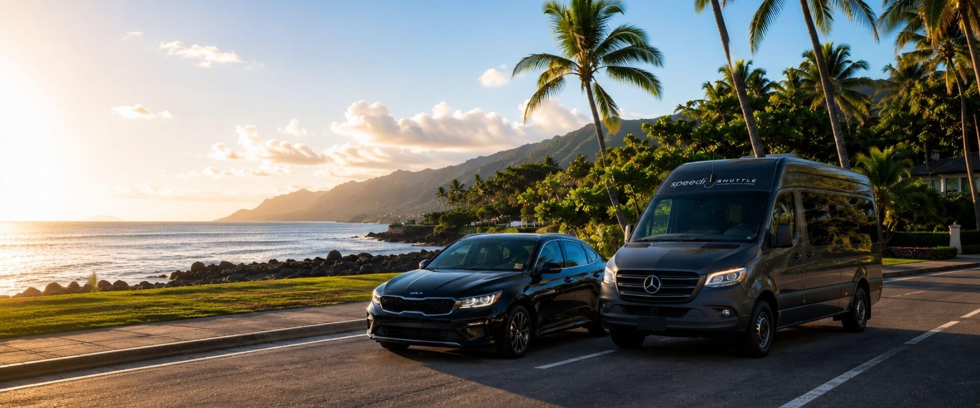 SpeediShuttle shared ride shuttle and holoholo private rideshare in Hawaii